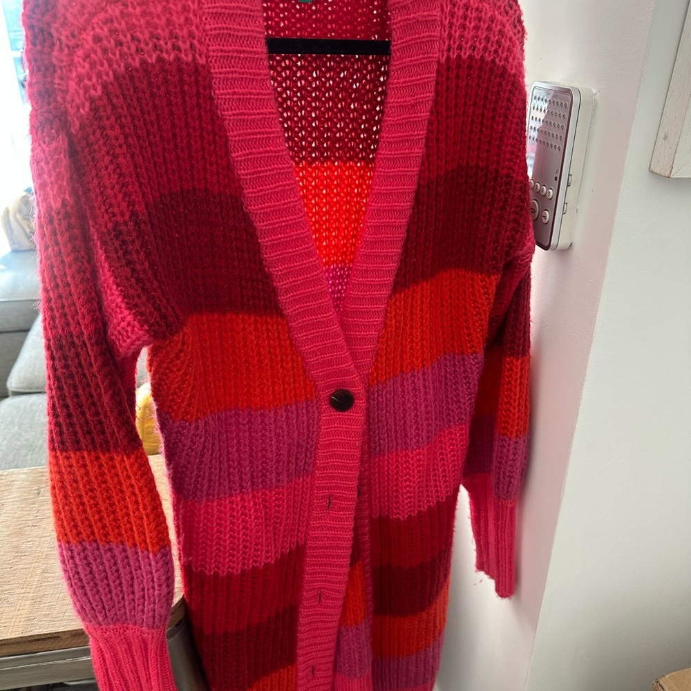 FARM Rio Pink Sweater Cardigan - Picture 3 of 3